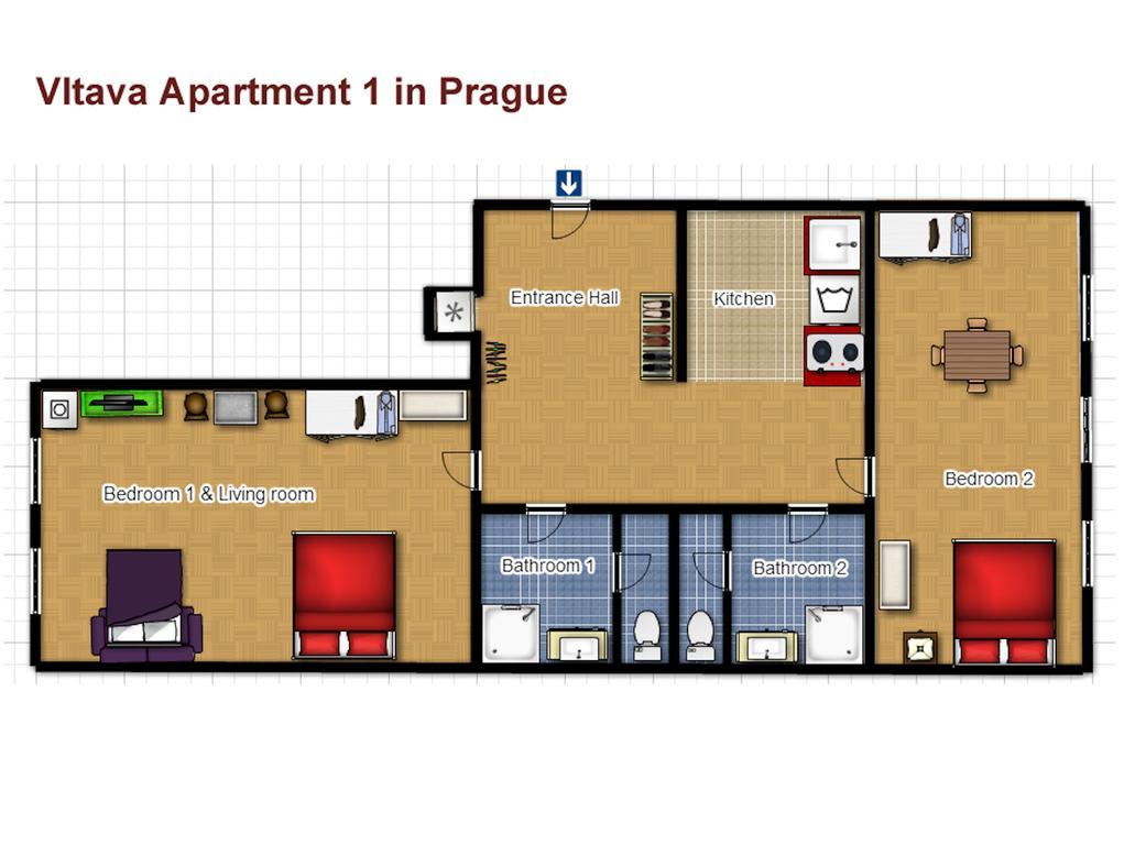 Vltava Apartments プラハ エクステリア 写真